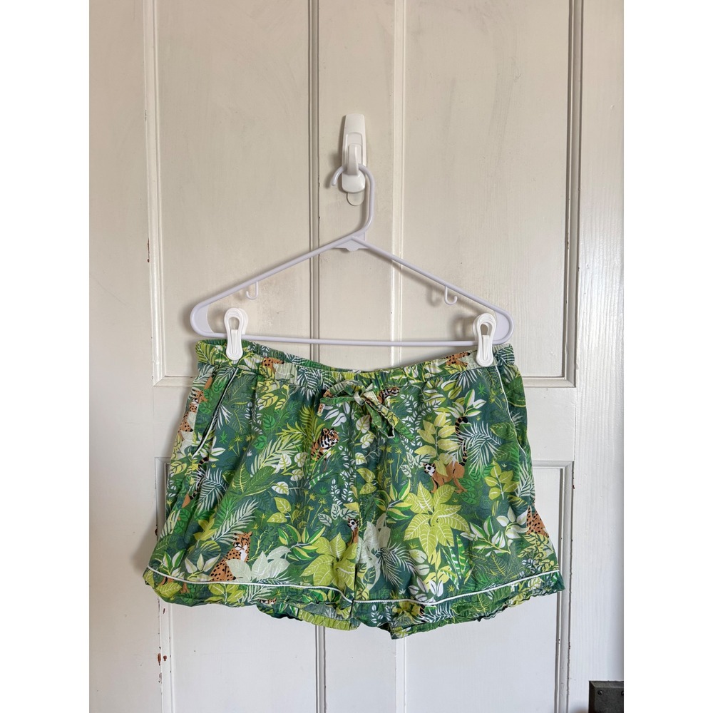 Printfresh jungle print pajama shorts size large